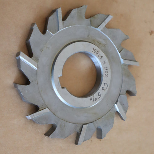 Three-Flute HSSCo5% Cutters DIN 885 100 x 8